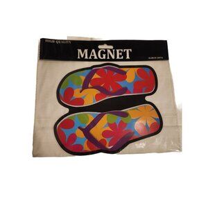 Flip Flop Jumbo Magnet 8in X 7in Summer Beach Fridge Home Decor